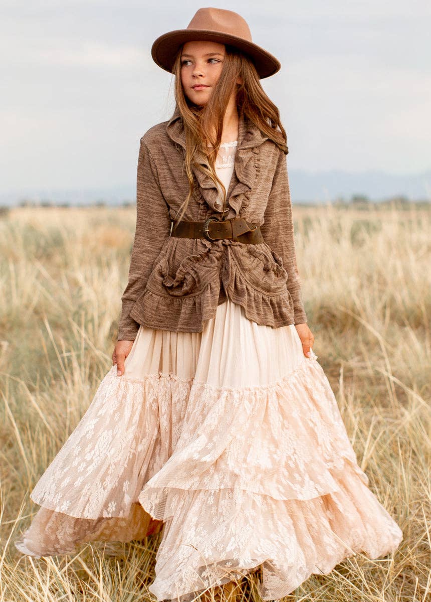 Joyfolie - Kid's Trinity Jacket in Chestnut