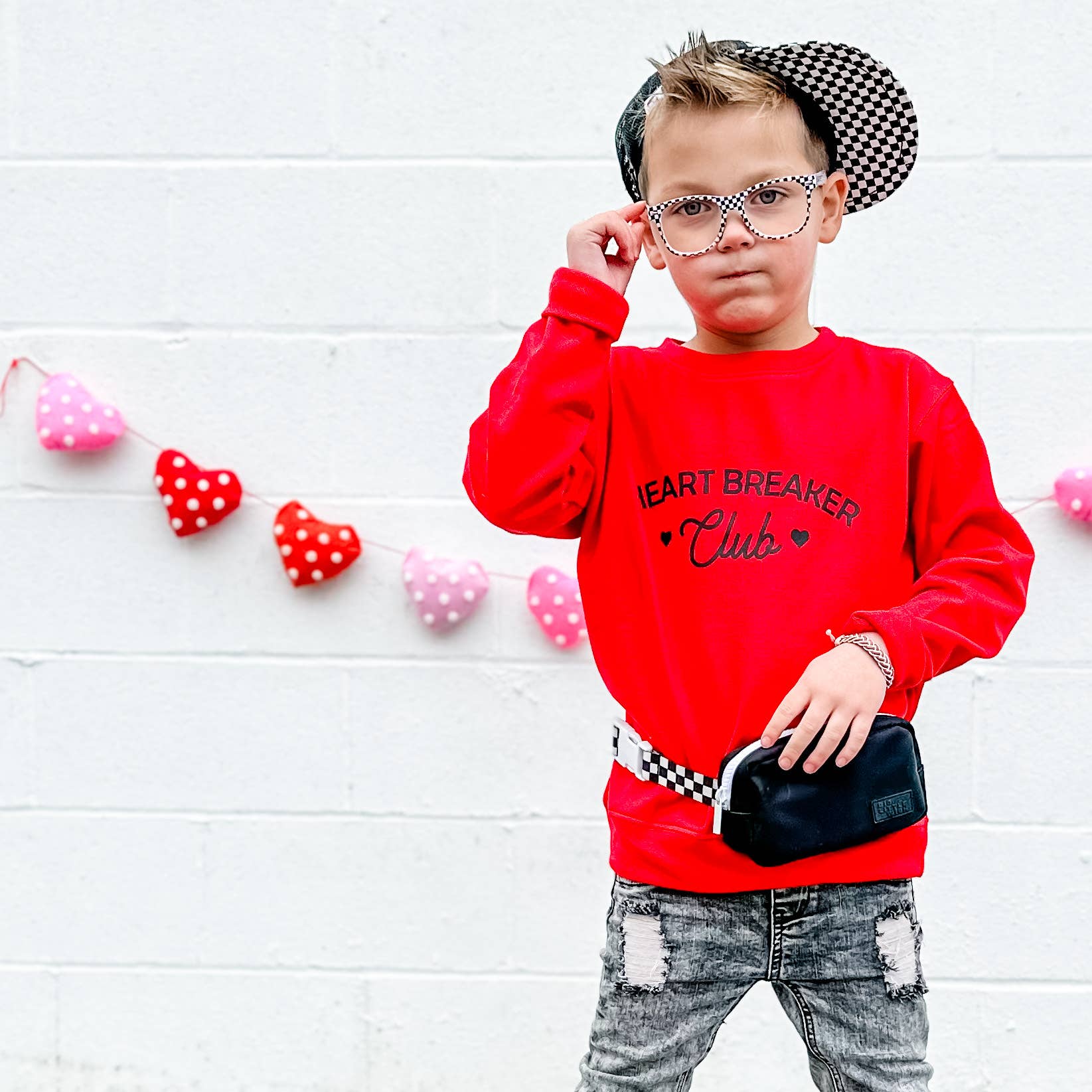 Heart Breaker Club | Boys Valentines Day Sweatshirt