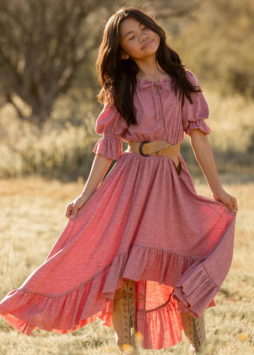 Joyfolie - Kid's Gwenola Dress in Heather Rose