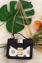 Load image into Gallery viewer, Black &amp; Cream Inspired Mini Purse

