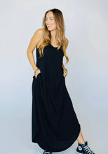 Load image into Gallery viewer, Perfect Round Hem Bralette Maxi Dress-Black
