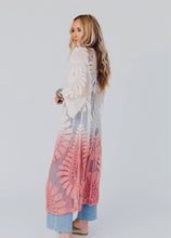 Load image into Gallery viewer, Poolside Ombré Lace Kimono-Rose
