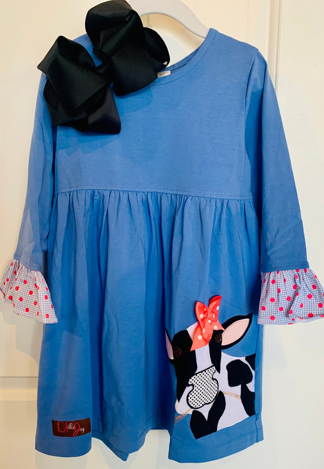 Carly the Cow Appl Dress