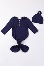 Load image into Gallery viewer, Oxford Blue Bamboo Baby Gown
