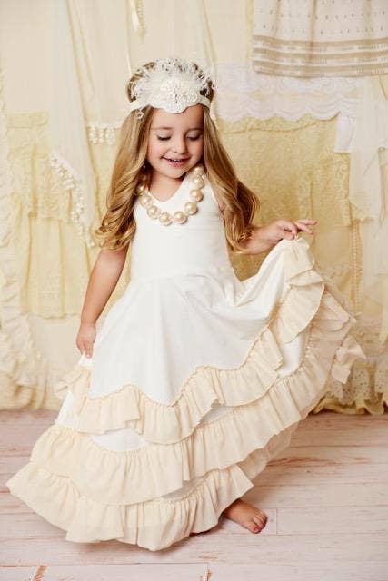 Cream Cupcake Holter Dress