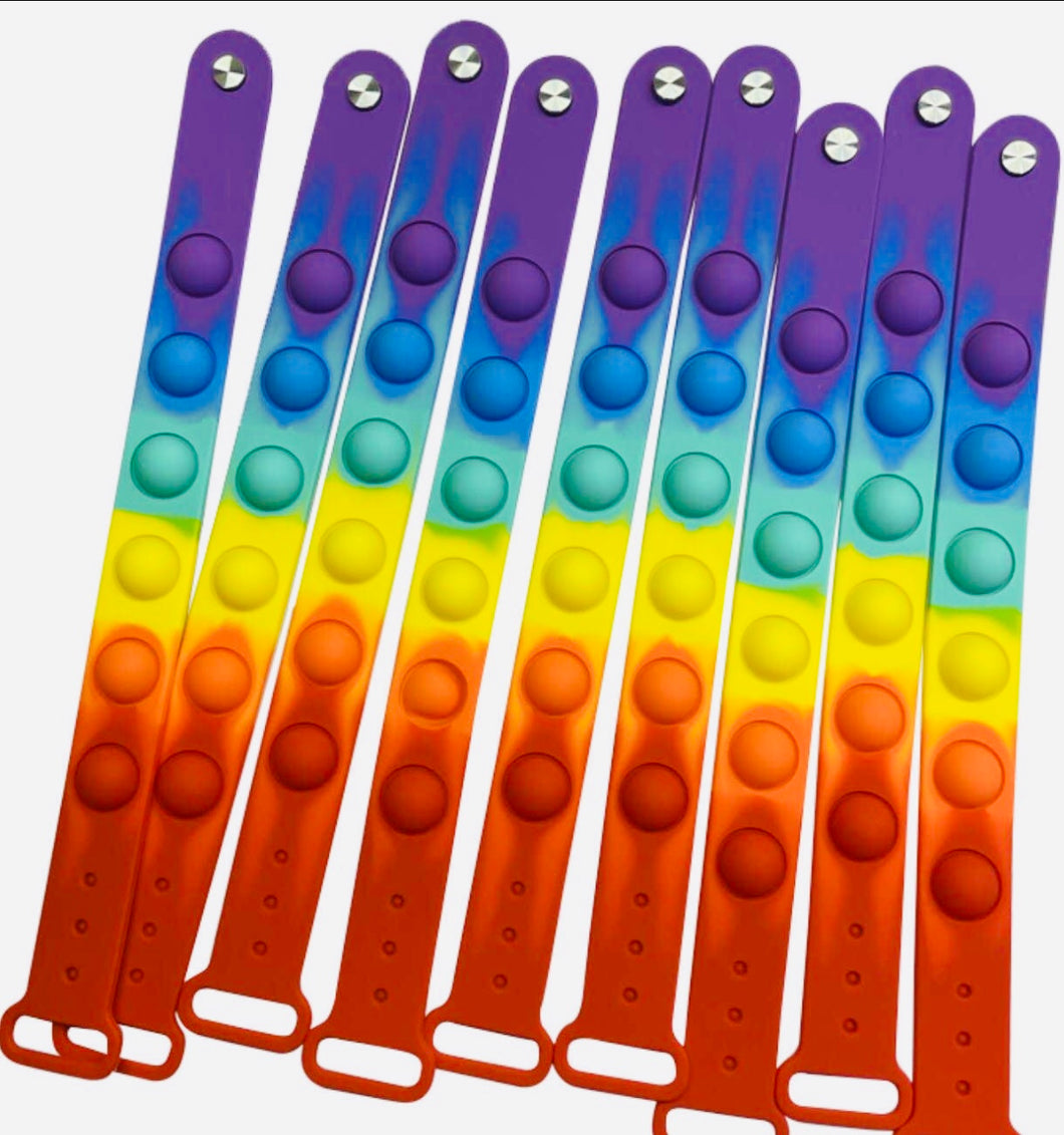 Rainbow Fidget Pop Bracelet