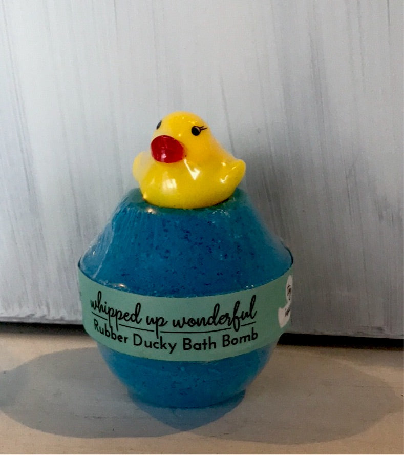 Rubber ducky bath bomb
